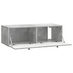 vidaXL Meuble TV mural 98 x 41 x 30 cm Gris béton Bois d'ingénierie
