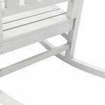 vidaXL Chaise Berçante de Jardin 2 Pièces Blanc 70 x 92 x 108 cm