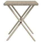 vidaXL Chaises longues lot de 2 avec table gris clair résine tressée