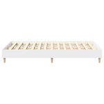 vidaXL Cadre de lit sans matelas blanc 120x190 cm bois d'ingénierie