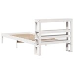 vidaXL Cadre de lit sans matelas blanc 90x190 cm bois de pin massif