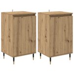 vidaXL Buffet 2 Pièces Chêne artisanal 40 x 35 x 70 cm