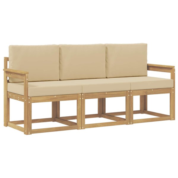 vidaXL Ensemble de canapés d'extérieur 3 pc