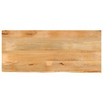 vidaXL Dessus de table à bord vivant 140x60x3 8cm bois massif manguier