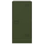 vidaXL Buffet vert olive 34 5x39x73 cm acier