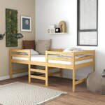 vidaXL Cadre de lit sans matelas 90x200 cm bois de pin massif