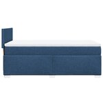 vidaXL Sommier à lattes de lit avec matelas Bleu 80x200 cm Tissu