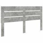 vidaXL Tête de lit Gris béton 200 cm Bois d'ingénierie