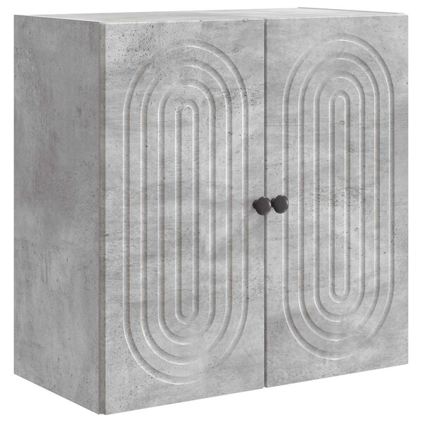 vidaXL Armoire Murale Gris béton 59 x 31 x 60 cm Bois d'ingénierie