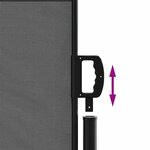 vidaXL Auvent latéral rétractable anthracite 120x500 cm