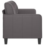 vidaXL Canapé à 3 places Gris 180 cm Similicuir