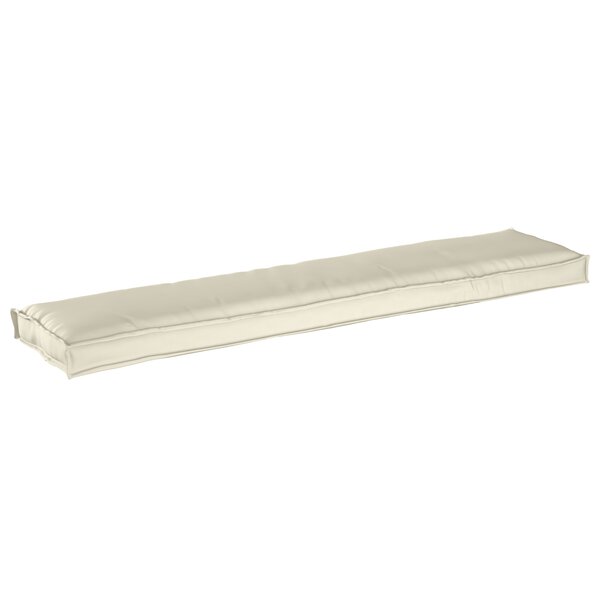 vidaXL Coussin de palette pour banc Crème 180x40x8 cm Tissu Oxford