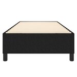 vidaXL Cadre de lit noir 90x190 cm tissu