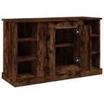 vidaXL Buffet Chêne fumé 100x35 5x60 cm Bois d'ingénierie