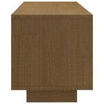 vidaXL Meuble TV Marron miel 110x30x33 5 cm Bois de pin massif