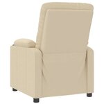 vidaXL Fauteuil de massage Crème Tissu