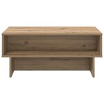 vidaXL Table basse Chêne artisanal 80 x 46 x 35 cm Bois d'ingénierie