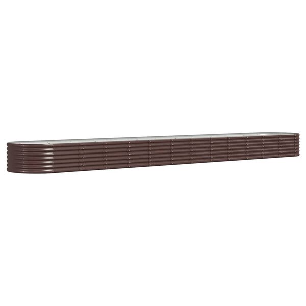 vidaXL Lit surélevé de jardin Acier galvanisé marron