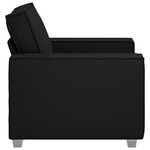 Fauteuil en cuir synthétique noir vidaXL - 59 cm
