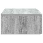 vidaXL Table d'appoint murale 87 5 x 34 5 x 17 cm Bois d'ingénierie