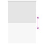 vidaXL Store roulant de douche 140x240 cm Blanc