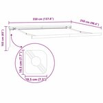 vidaXL Auvent Rétractable Crème 350 x 250 cm Tissu  Métal