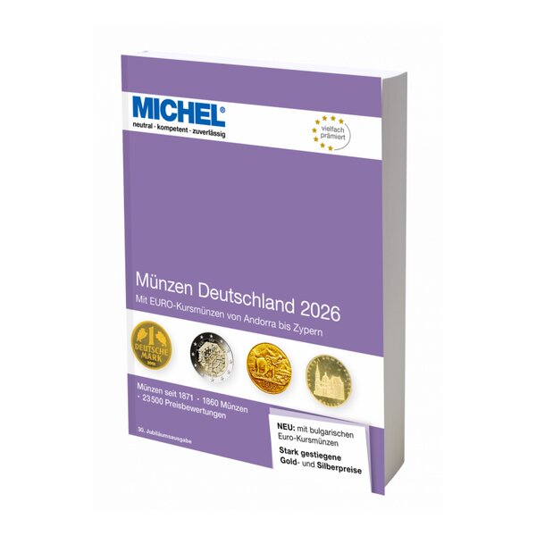 Catalogue de cotation Michel monnaies Allemandes 2026.