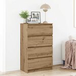 vidaXL Buffet chêne artisanal 60x35x98 5 cm bois d'ingénierie