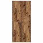 vidaXL Buffet Bois Ancien 80 x 35 x 180 cm Bois d'ingénierie