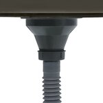 vidaXL Évier de cuisine fait main Noir Acier inoxydable