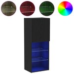 vidaXL Meuble TV Chêne noir 40.5 x 30 x 102 cm Bois d'ingénierie