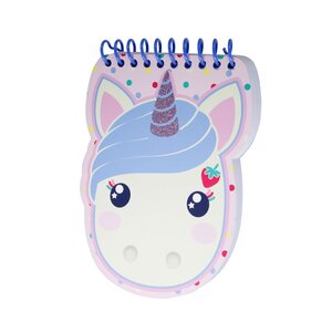 Candy Cloud - Carnet à Spirales Tête de Licorne - 10.4 x 13.8 cm - Flossy