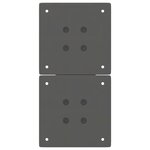 vidaXL Pieds de table basse en forme de X  2 pièces  anthracite  28 x (42-43) cm  acier