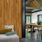 WallArt Planches d'aspect de bois Chêne de récupération Marron rouille