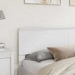 vidaXL Tête de lit Blanc 180 cm Bois d'ingénierie
