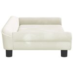 vidaXL Canapé pour enfants crème 100x50x26 cm velours