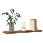 vidaXL Étagères murales 4 Pièces vieux bois 40x10x1 5cm bois d'ingénierie