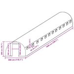 vidaXL Couverture de remplacement de serre (54 m²) 300x1800x200cm Vert