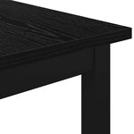 vidaXL banc Chêne noir 160 x 35 x 45 cm Bois d'ingénierie