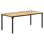 vidaXL Table à manger 180x90x76 cm Bois de manguier brut