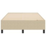 Lit box spring vidaXL Vert clair Gris 120x200 cm Tissu en velours côtelé