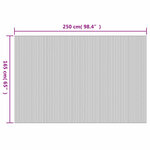 vidaXL Cloison de séparation Bambou naturel 250x165 cm