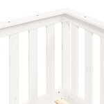 vidaXL Lit de jour sans matelas blanc 90x190 cm bois de pin massif