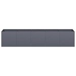 vidaXL Jardinière Anthracite 200x40x40 cm Acier laminé à froid