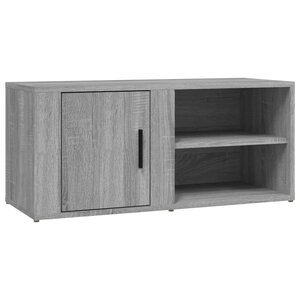 vidaXL Meuble TV Sonoma gris 80x31 5x36 cm Bois d'ingénierie