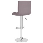 vidaXL Tabouret de bar Taupe Tissu