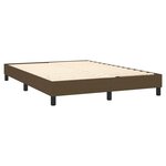 vidaXL Sommier à lattes de lit avec matelas Marron foncé 140x190 cm