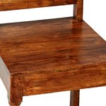 vidaXL Jeu de bistro 3 Pièces Bois d'acacia massif et finition en Sesham