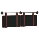 vidaXL Tête de lit suspendue Brun Brillant PU antique