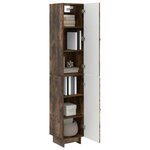 vidaXL Ensemble de Meubles 2 Pièces Chêne fumé 34 5 x 33 x 90 cm